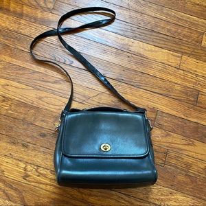 Vintage Crossbody Leather Coach Bag